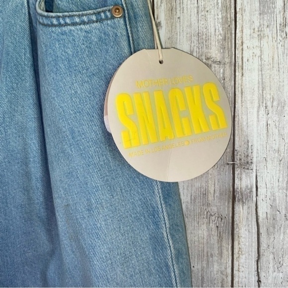 NWT Mother Loves Snacks Pleated Fun Dip Puddle Straight Leg In Just A Nibble - Picture 5 of 14